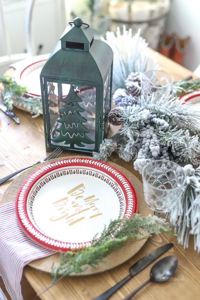 How To Set A Holiday Table With Paper Plates