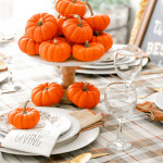 Tis the season to celebrate everything we are thankful for, including our friends. This is a super easy Friendsgiving Party Idea you can put together in under 20 minutes. You can also use this orange + gold theme for a Thanksgiving tablescape too! 