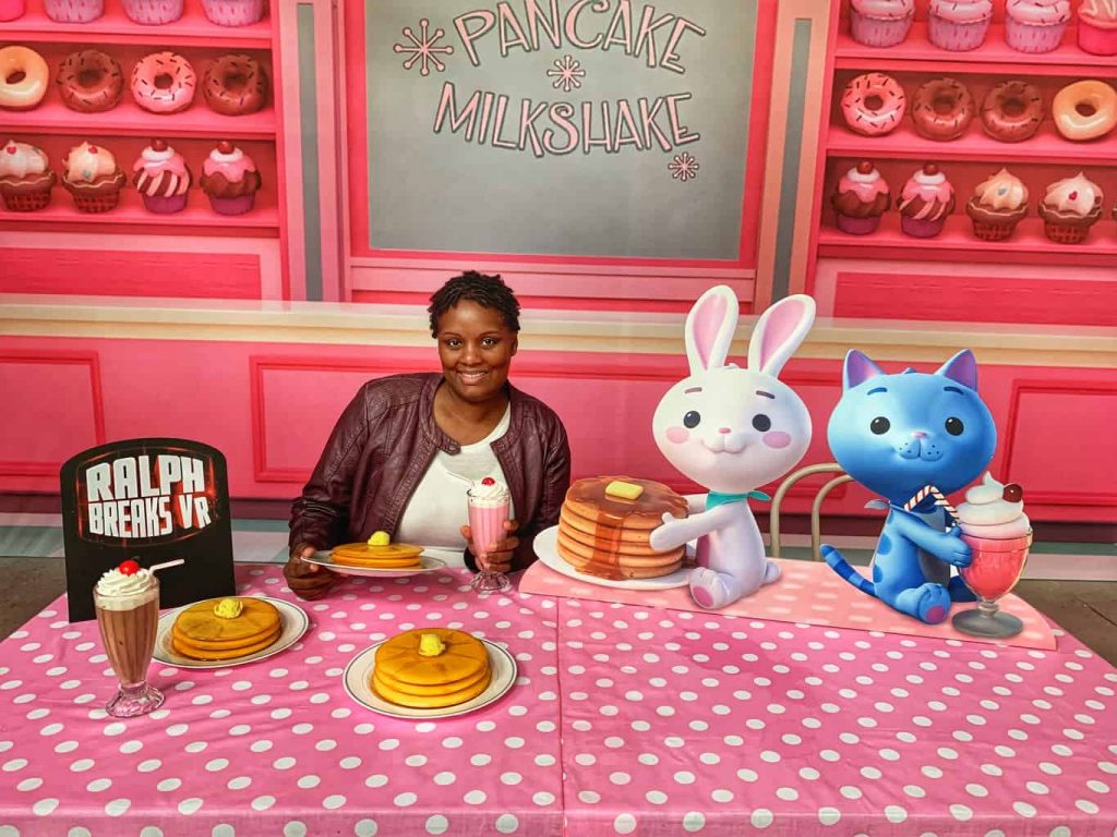 Ralph Breaks the internet pancakes and milkshake