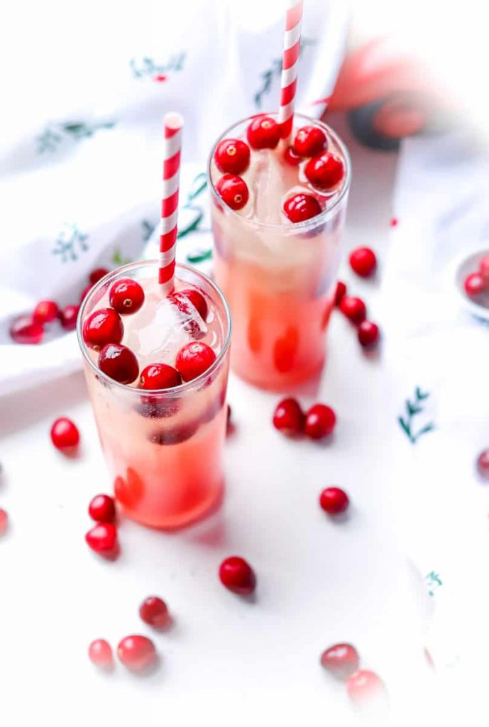 Holiday Mocktail | Cranberry Orange Mixed Drink