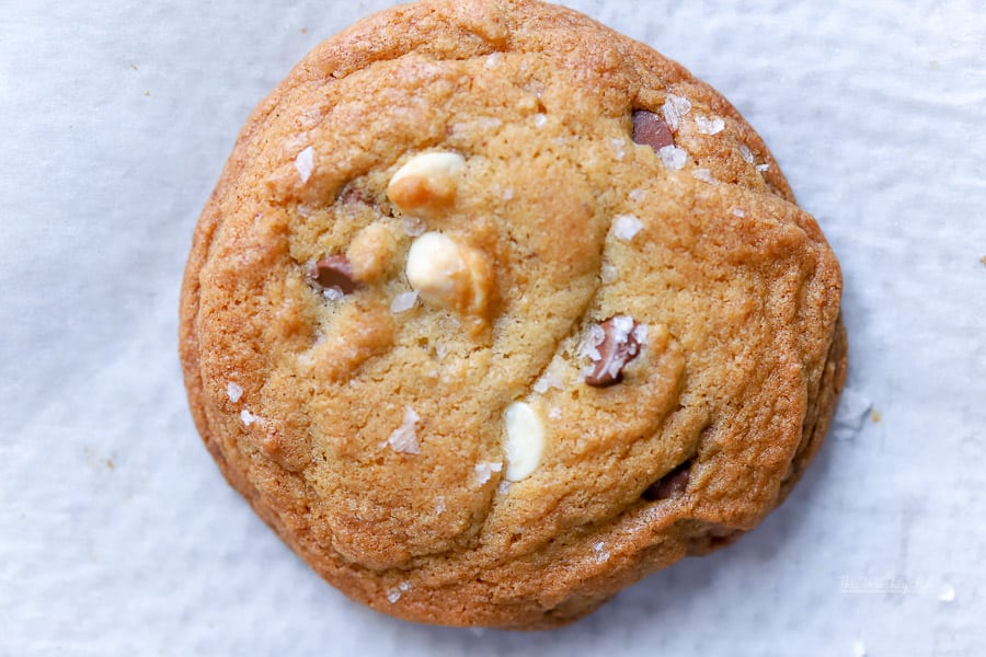 brown butter white & chocolate chip + toffee cookies