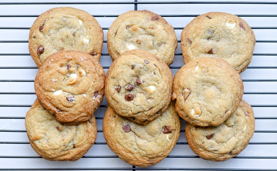 Brown Butter White & Chocolate Chip + Toffee Cookies