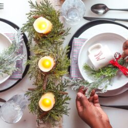 Prepping for a small dinner party or a holiday date night? I'm sharing a Christmas Tablescape idea for two, with a few simple things you can do to pull off an elegant holiday look.