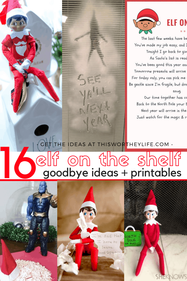 Printable Elf On The Shelf Goodbye Letter