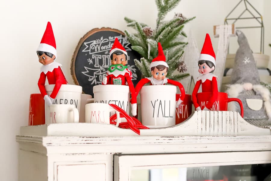 Rae Dunn and Elf on the Shelf Ideas