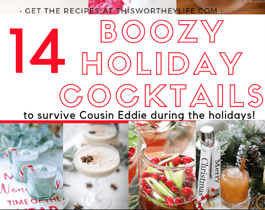 Boozy Holiday Cocktail ideas