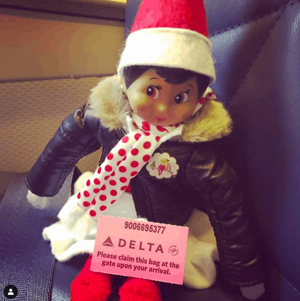 black girl elf on the shelf doll