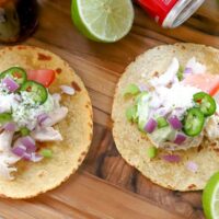 Simple Taco recipe: Rotisserie Chicken Street Tacos