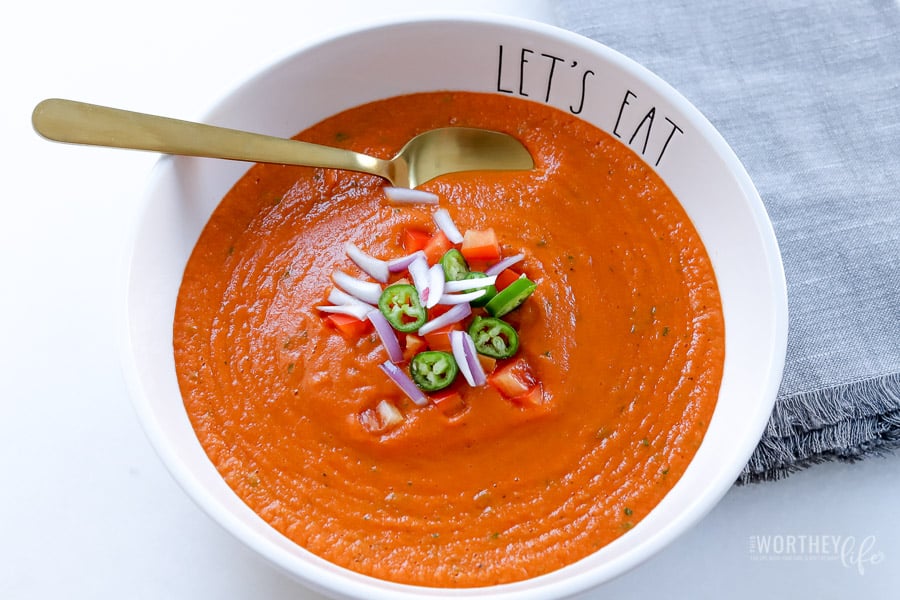 How to make Creamy Tomato + Chickpea Soup in the Instant Pot