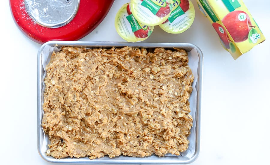 Directions for Peanut Butter Walnut Cookie Squares