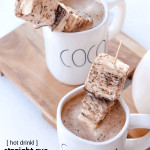 Did you know the best mugs of hot chocolate can be made even better with a few additions made just for adults? Yes. That's what we're doing right now but only because we're trying everything in our power to shake the winter blahs away. And I think we have a perfect remedy with our Straight Rye Hot Chocolate with Snicker Marshmallows. It's a great cocktail, more than a treat, it's a wintertime necessity, and if you live in a place where it gets crazy cold, you need to reward yourself with this yummy hot chocolate cocktail.   