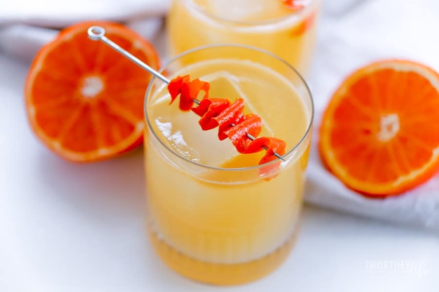 Winter Tropical Citrus Cocktail