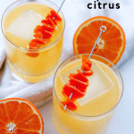 Mix a little vodka, fresh fruit juice, and chilled Pompelmo soda, you have the makings of a Winter Tropical Citrus Cocktail.