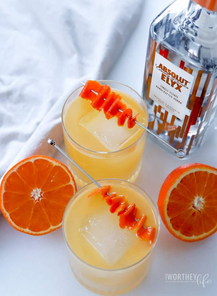 Winter Tropical Citrus Cocktail