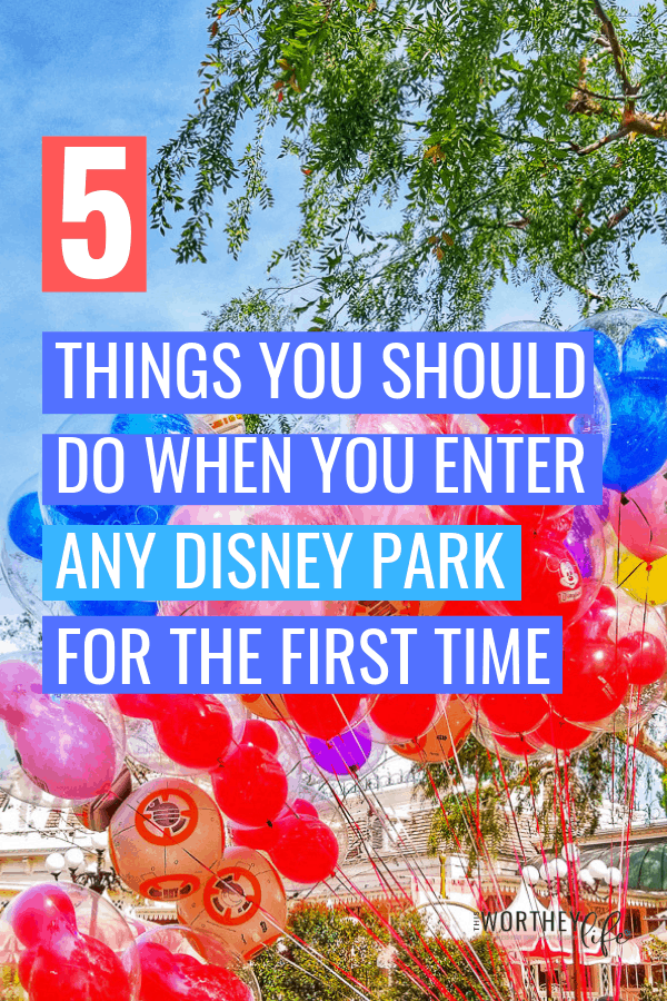 When you get to a Disney World Park, there are some things you should do right away upon entry.  Whether you have planned your day out in full, or have no idea what to do, these Disney park entry tips will get you started on a successful day at any park.