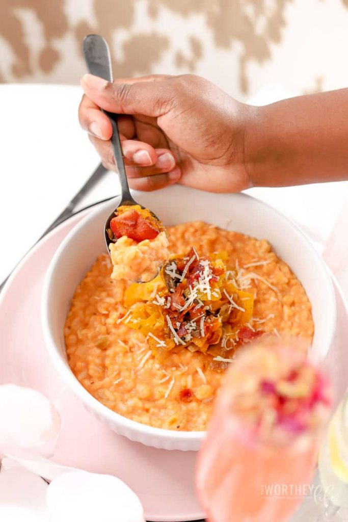 How to make Butternut Squash & Mushrooms Risotto