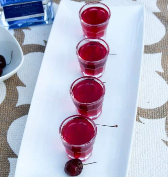 Tequila-Soaked Cherry Bombs