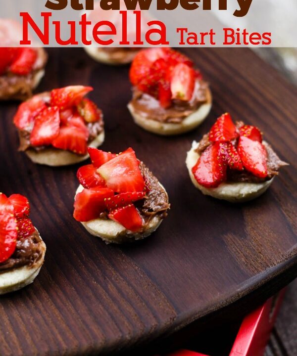 Strawberry Nutella Tart Bites