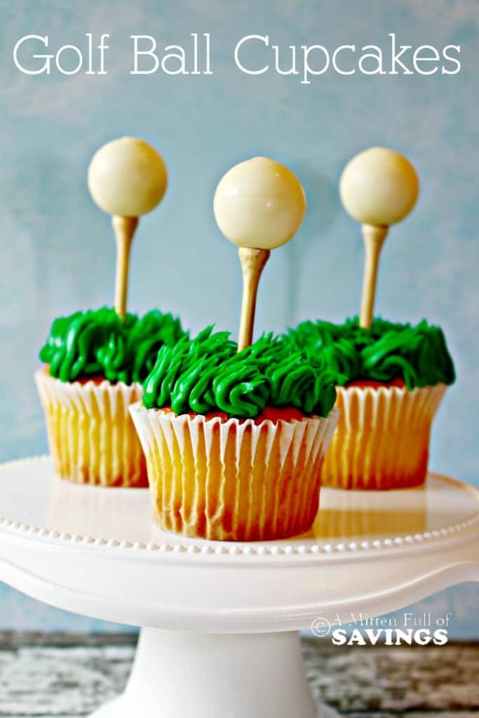 Golf Ball Cupcakes