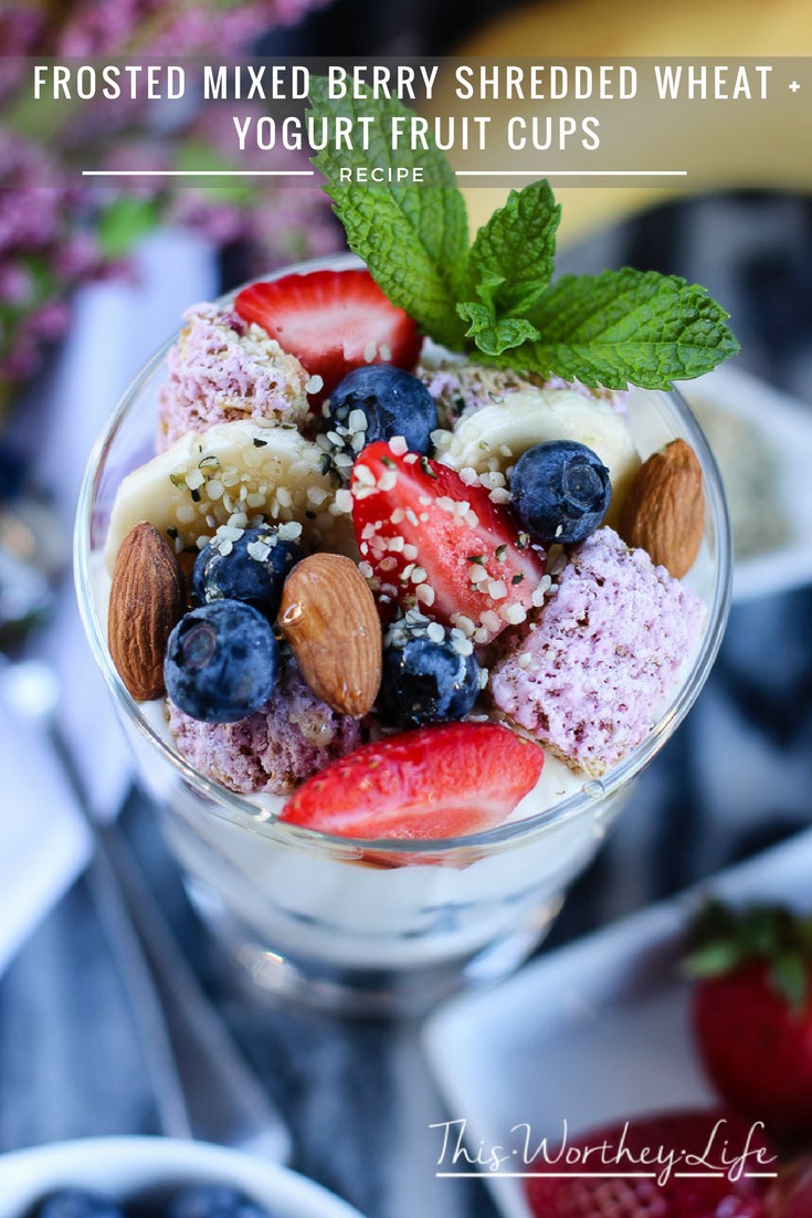 Frosted Mixed Berry Shredded Wheat + Yogurt Fruit Cups