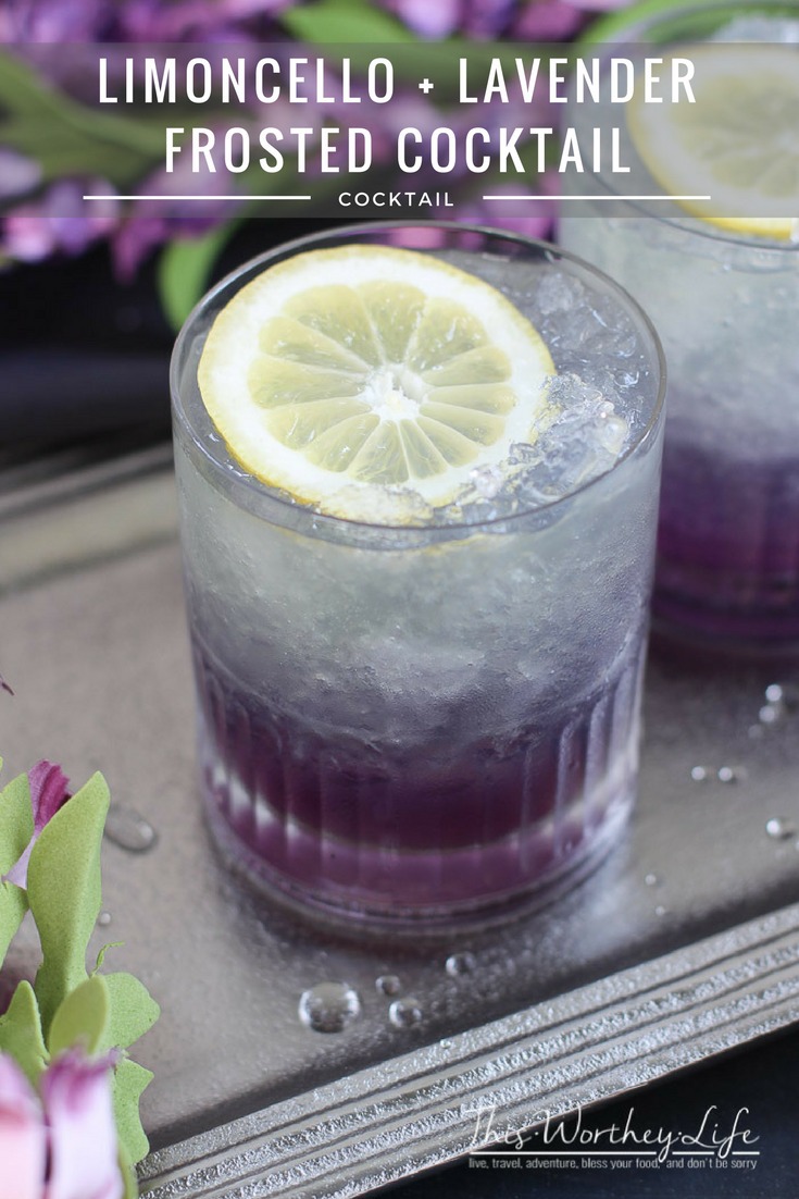 Lemoncello + Lavender Frosted Cocktail