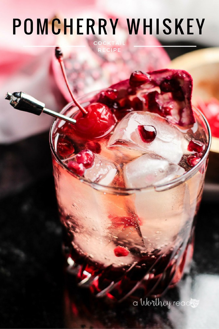 Pom Cherry + Whiskey Cocktail