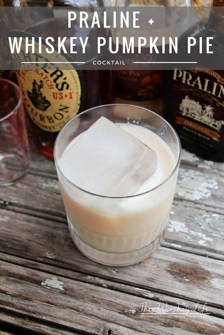 Praline + Whiskey Pumpkin Pie Cocktail