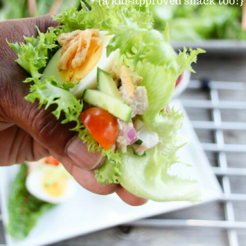 Spicy Tuna Lettuce Wraps {KidApproved Snack}