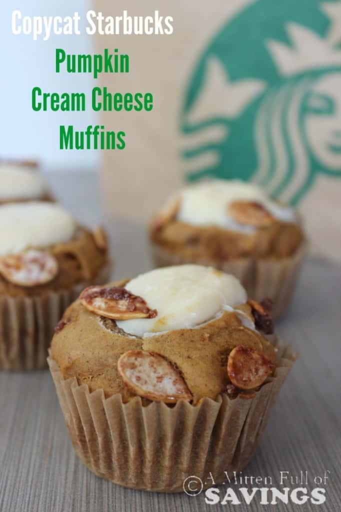 Make these Copycat Starbucks Pumpkin Cream Cheese muffins at home anytime you have a craving!