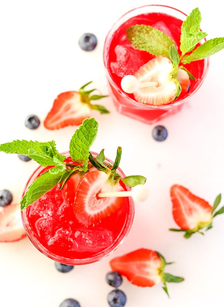 Imagine the sweet flavors of blueberry and strawberry perfectly mixed for maximum effect in this beautiful blueberry cordial cocktail. Well, you don't have to imagine any longer. Make this cocktail now!