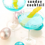 Get ready for Easter with our Blue Sunday Cocktail. Made with gin, Blanc de Bleu Sparkling Wine, and a few other ingredients, this blue cocktail will be perfect to serve for Easter dinner or a Spring brunch.