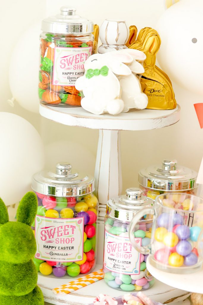 Here's what I used for my Easter Candy Bar