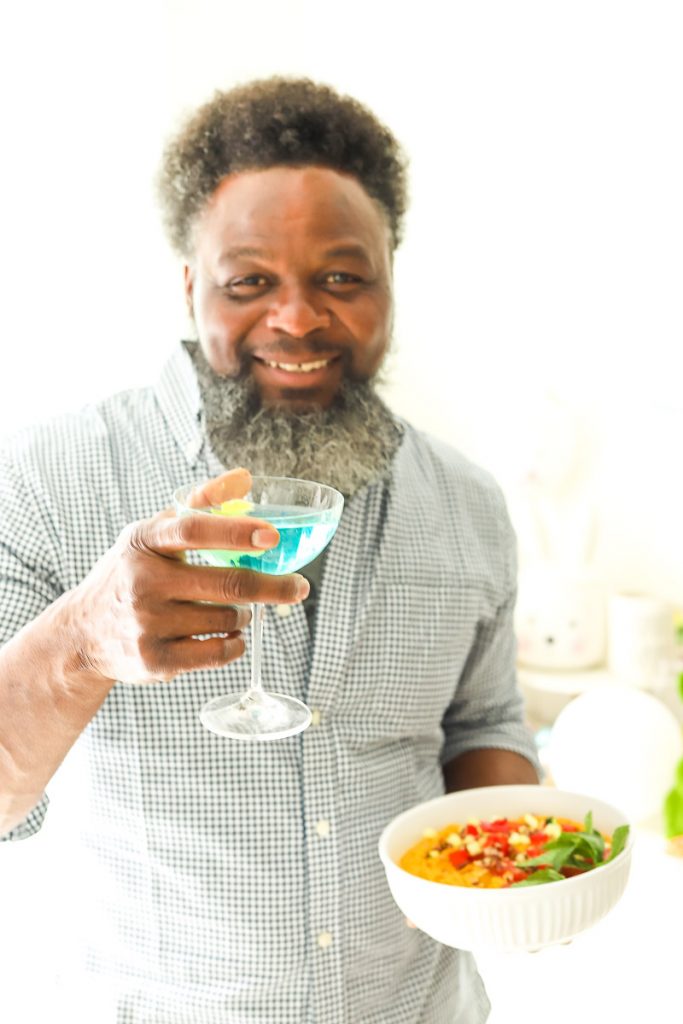 Get ready for Easter with our Blue Sunday Cocktail. Made with gin, Blanc de Bleu Sparkling Wine, and a few other ingredients, this blue cocktail will be perfect to serve for Easter dinner or a Spring brunch. 
