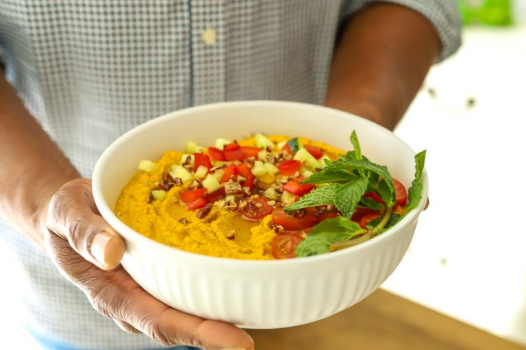 Spicy Carrot + Chickpea Dip