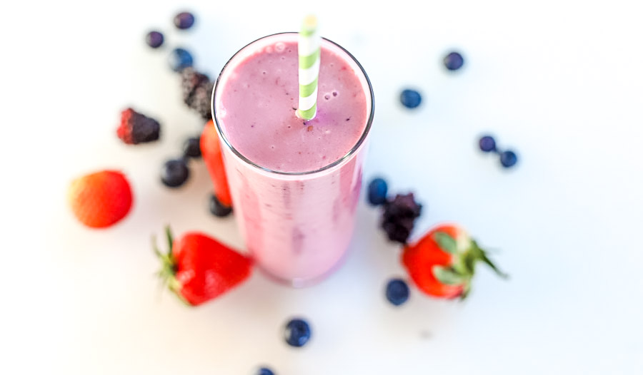 Happy Earth Day | Three Berry Fruit Smoothie Recipe