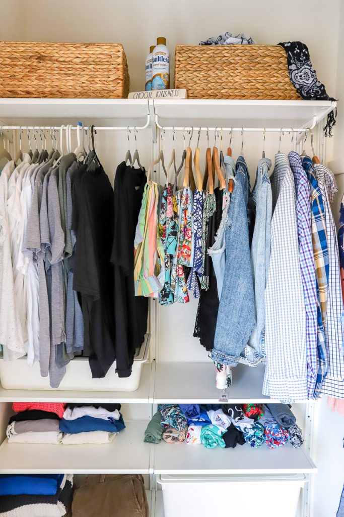 Tips on purging a small closet