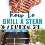 Summertime is for grilling. If you're not sure how to grill the perfect steak, I'm showing you how to grill a steak on a charcoal grill. On the blog, you will find a step-by-step guide on how to grill the perfect steak on the grill.