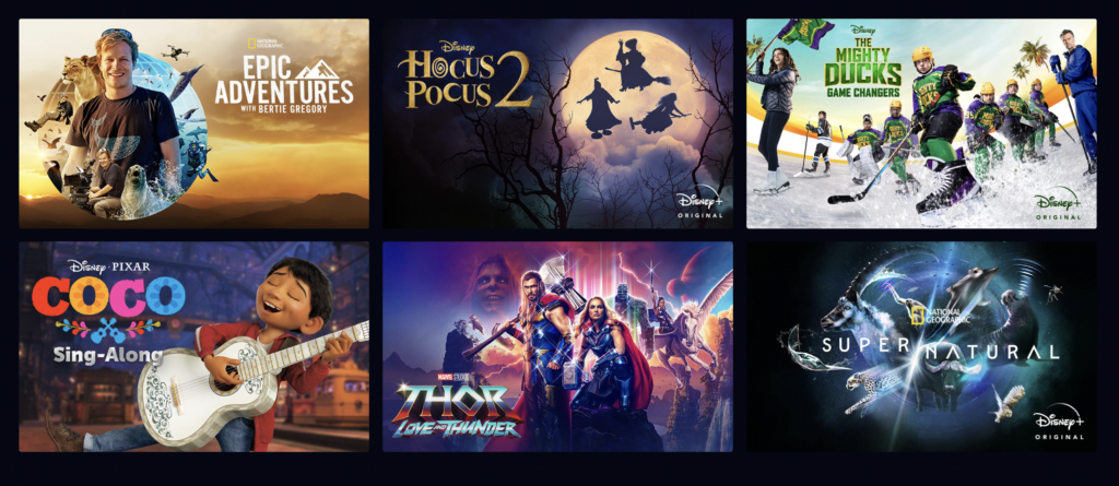 what's on Disney Plus streaming service