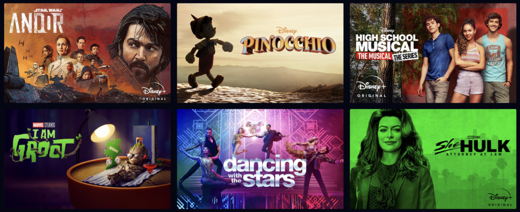 what's on Disney Plus streaming service