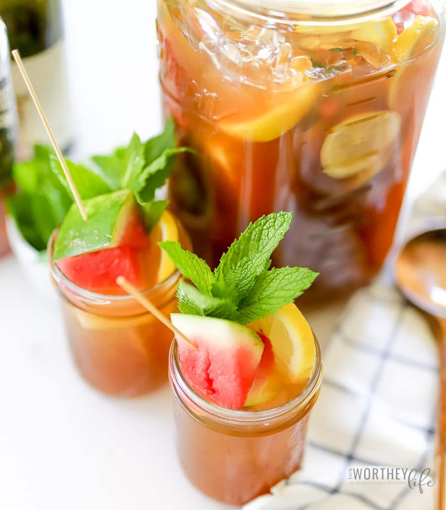 Bourbon Moscato Tea Punch Recipe