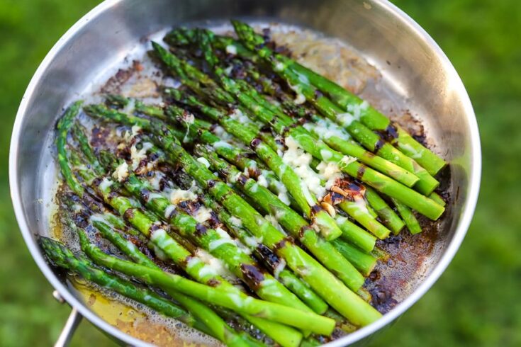 Savory Asparagus + Balsamic Parmesan