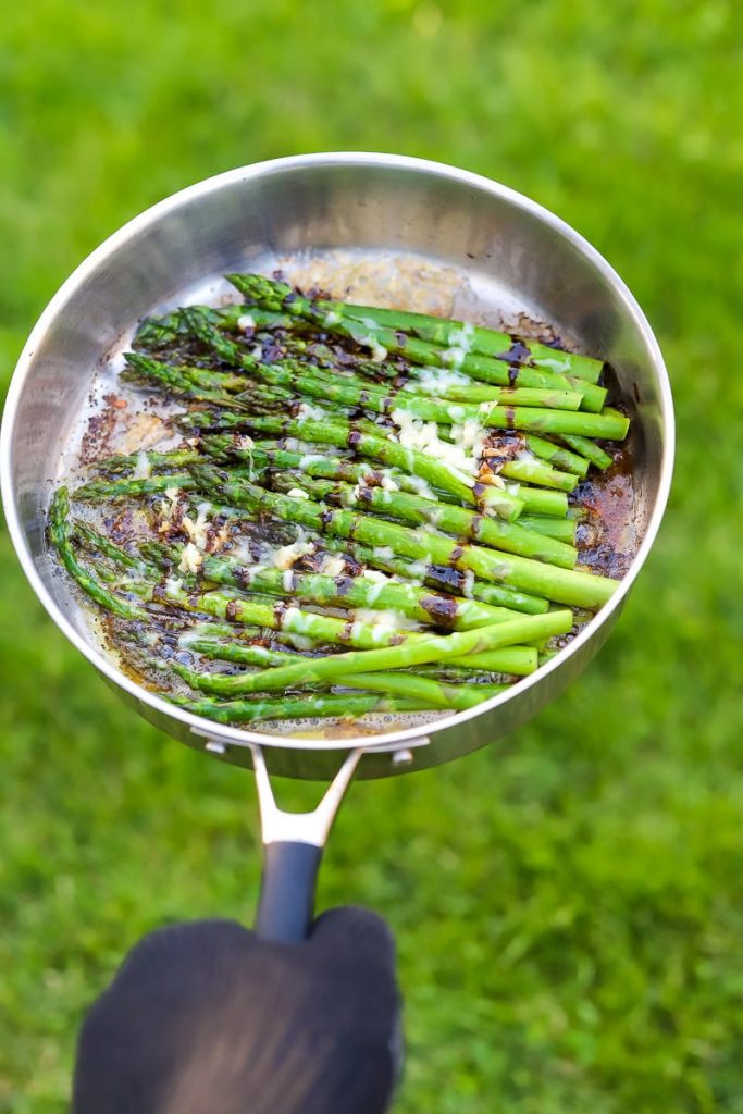 Take your grilling to another level with grilled asparagus. Our Savory Asparagus + Balsamic Parmesan is a delicious side dish, perfect for summertime cookouts or holiday dinners.