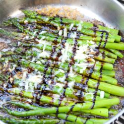 Grilled Asparagus with Balsamic Parmesan