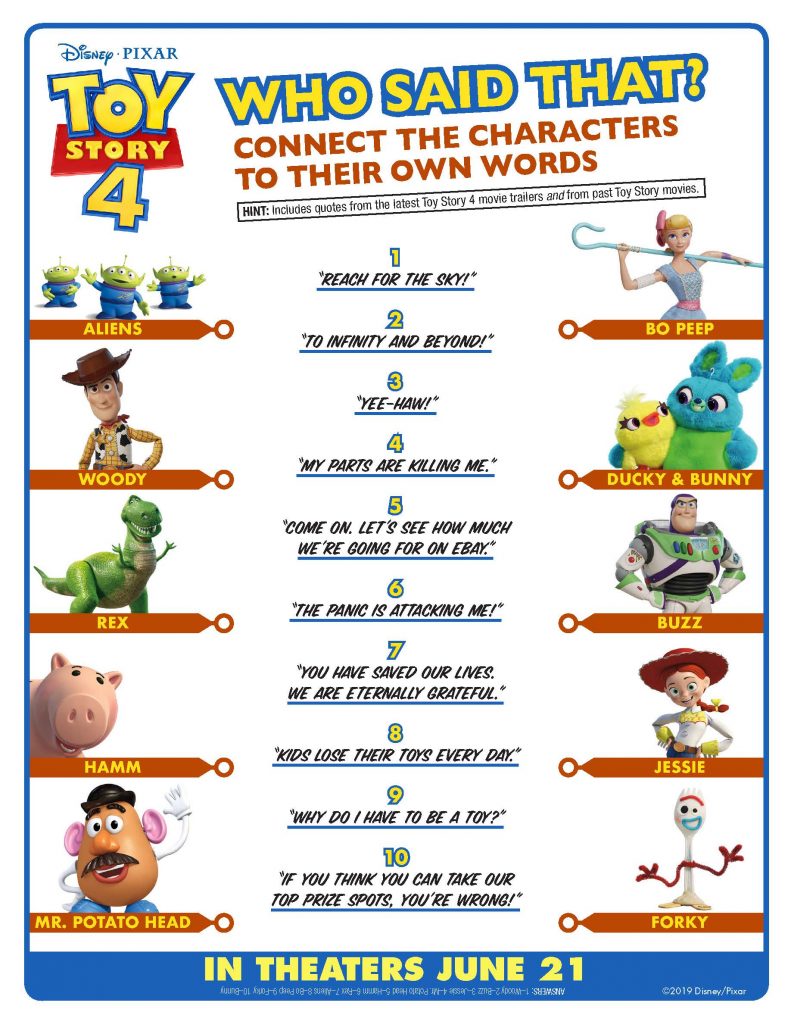 Toy Story Printables Pdf Printable World Holiday