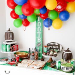 Football Party Idea + Football party menu