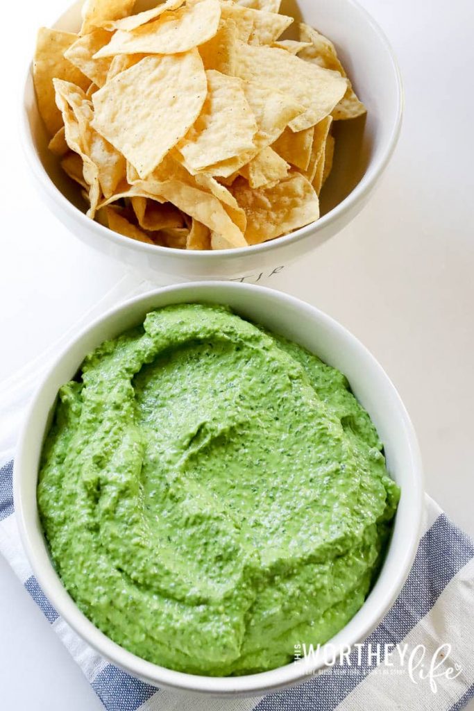 Spinach and avocado dip idea for a party