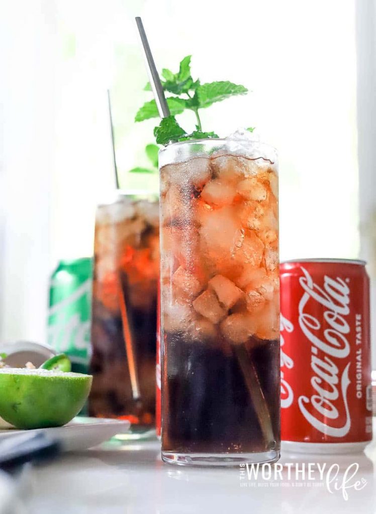 Game Day Drink Idea: Amaretto & Coke Mocktail