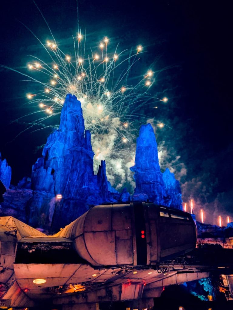 Watch the fireworks from Galaxy's Edge