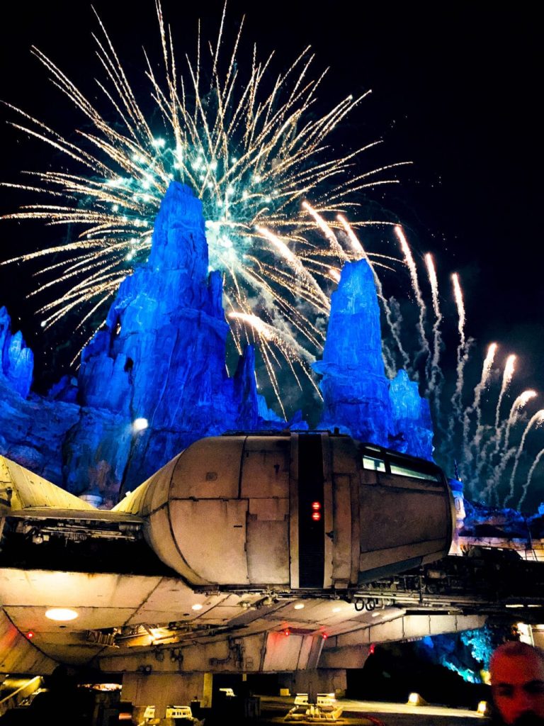 Watch the fireworks from Galaxy's Edge