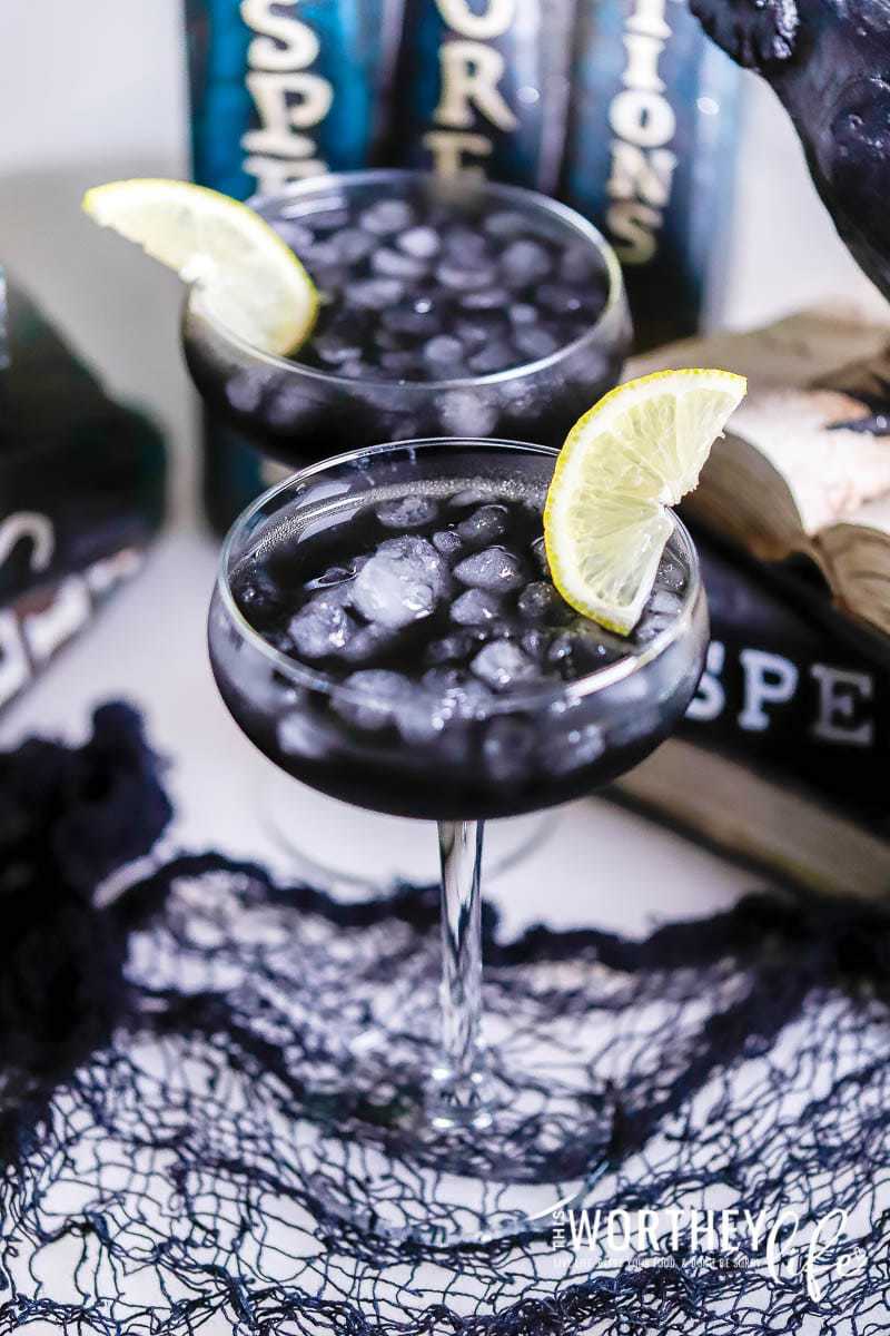 Black Vodka Halloweek Drink | Black Voodoo Citrus Cocktail